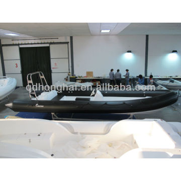 hypalon boat RIB730 boat rigid hull with hypalon tube